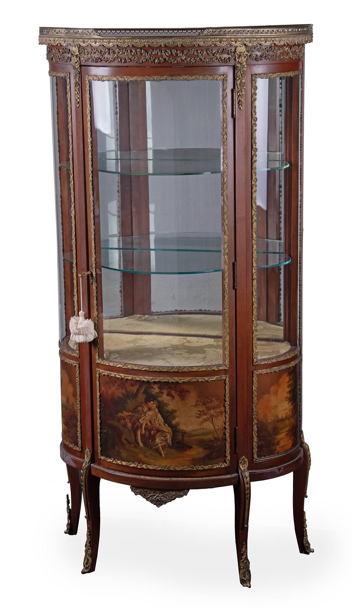 Vernis Martin Style Painted Vitrine (1 of 1)