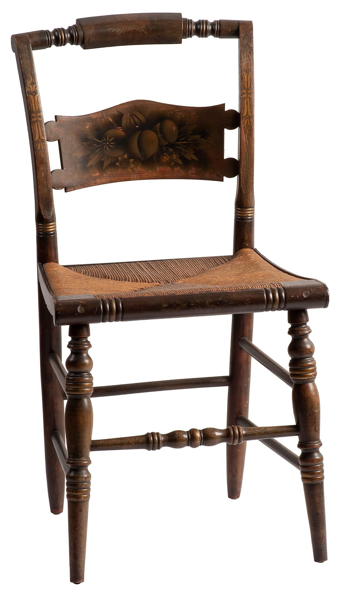 A Painted Hitchcock Side Chair (1 of 2)