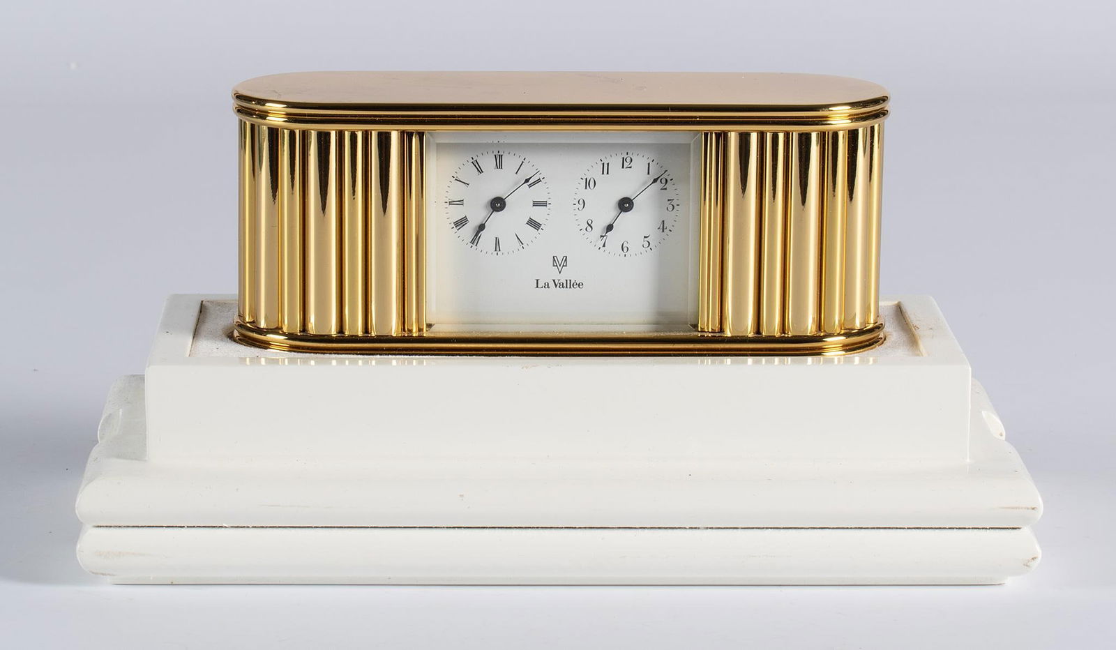 A La Vallee Brass Desk Clock (1 of 2)