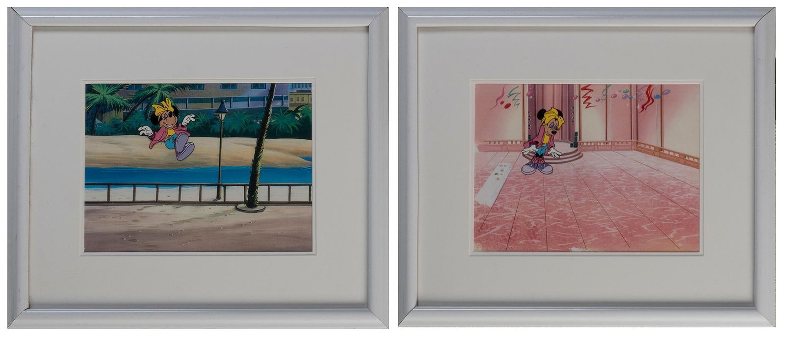 Two Minnie Mouse Disney Production Cells (1 of 2)