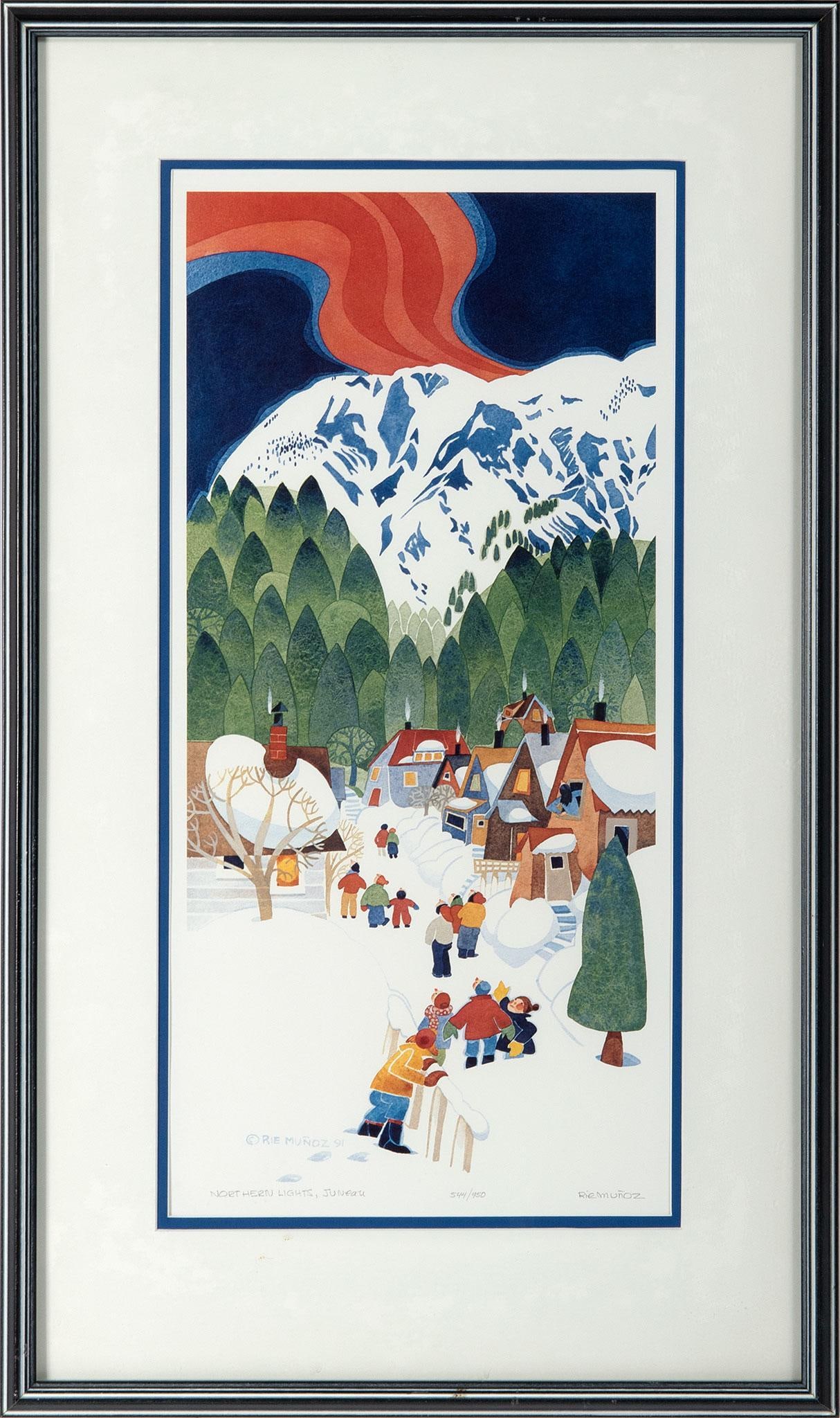 "Northern Lights" Lithograph by Rie Munoz (1 of 2)
