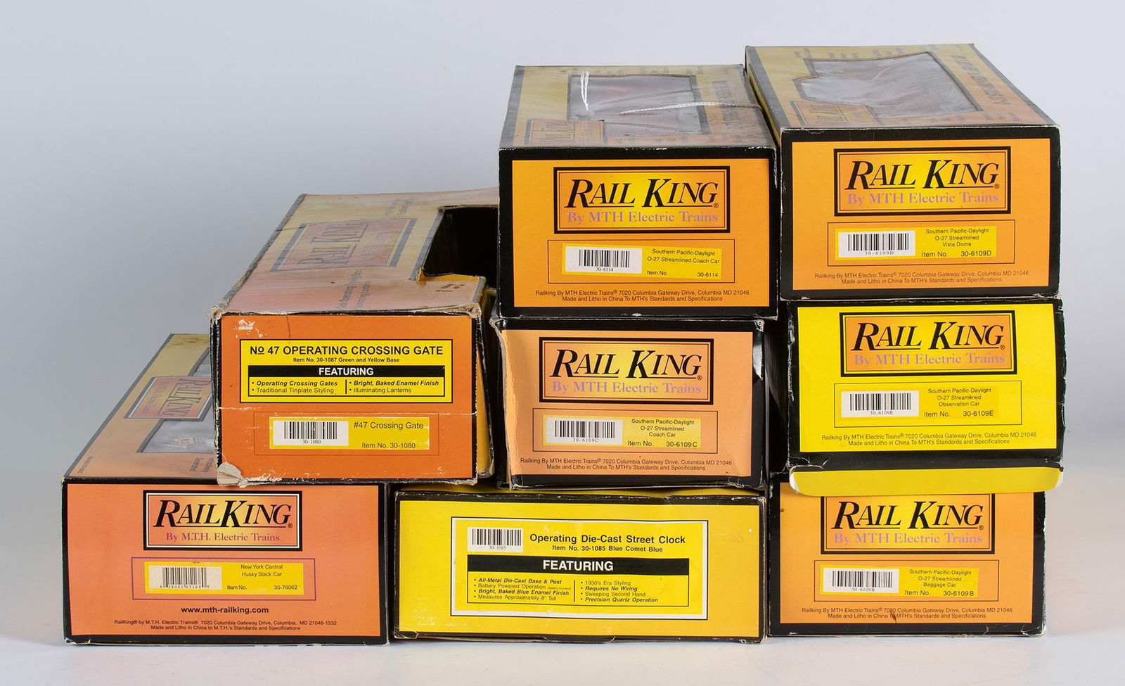 A Group of 8 Rail King Electric Trains (1 of 4)