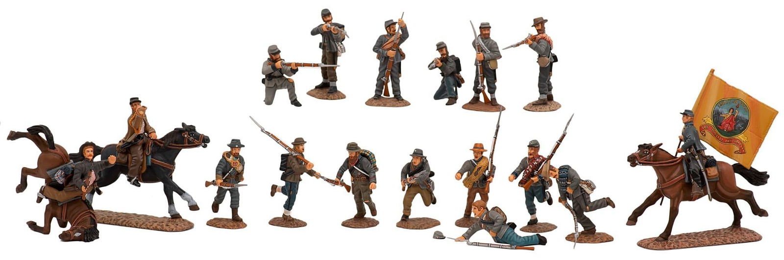 A Group of Frontline Figures Confederate Toy Soldiers (1 of 5)