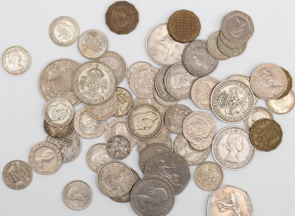 Group of British Pence Coins (1 of 2)