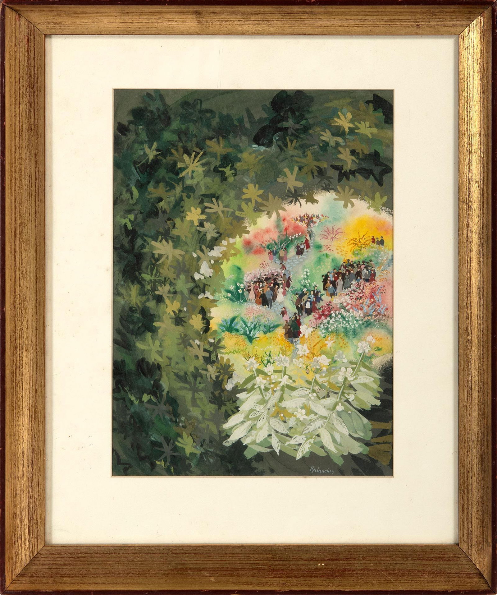 Watercolor Gouache by Maurice Brianchon (French, 1899-1979) (1 of 3)