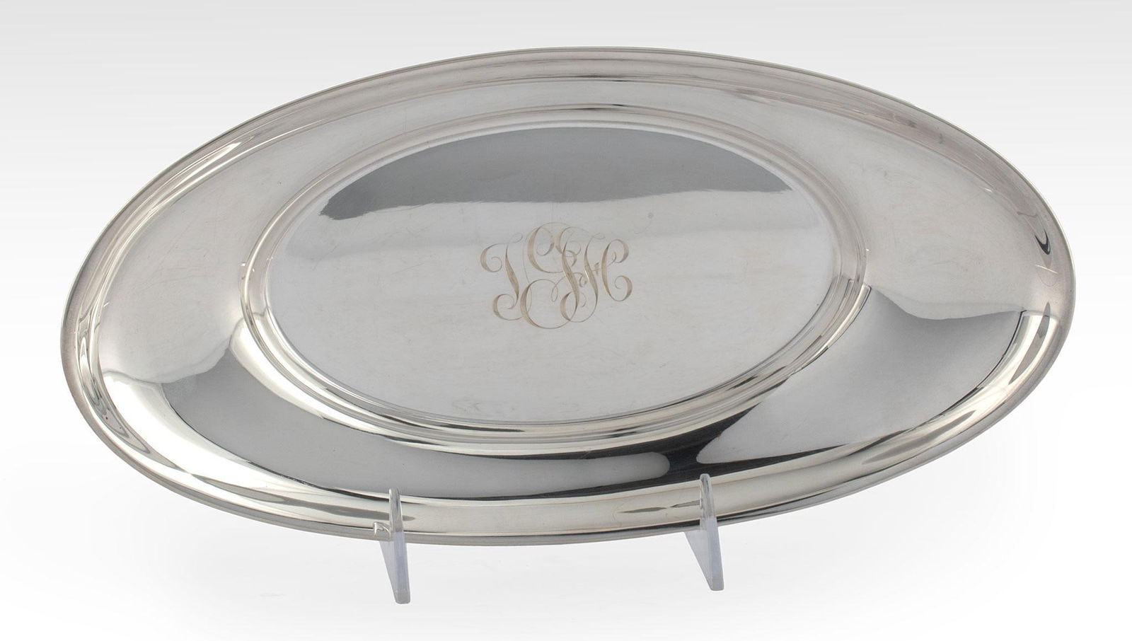 A Gorham Sterling Monogrammed Bread Bowl (1 of 3)