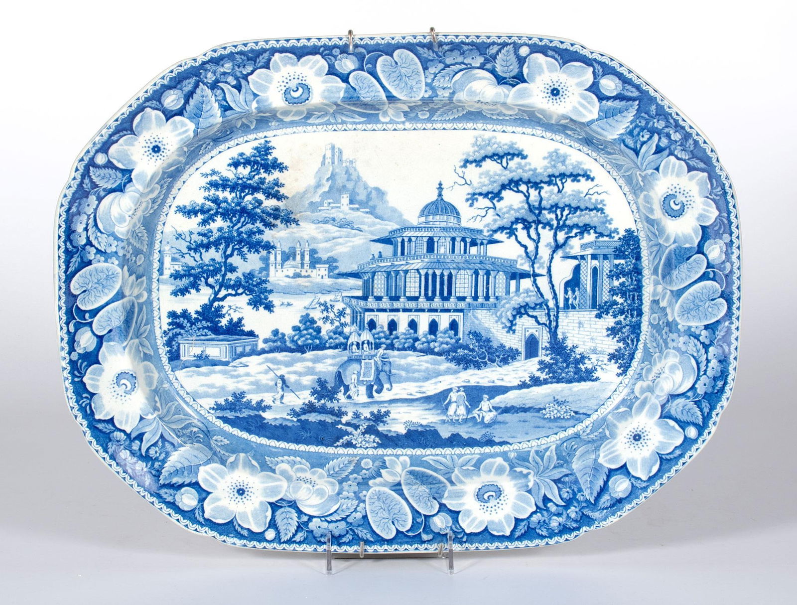 Herculaneum Blue and White Ironstone Platter (1 of 1)