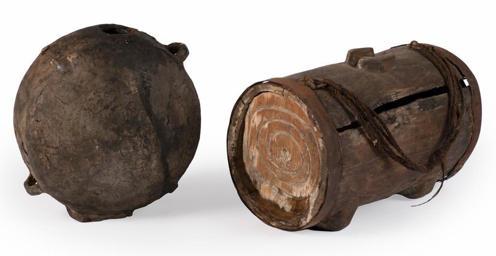 Lot of Two 19th Century Canteens (1 of 2)