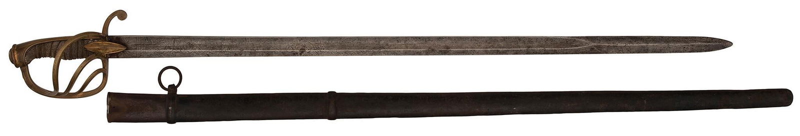 Mexican Model 1840 Republic of Mexico Calvary Sword With Scabbard (1 of 7)