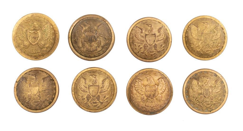 Lot of Civil War Era Coat Size US General Staff Buttons (1 of 2)