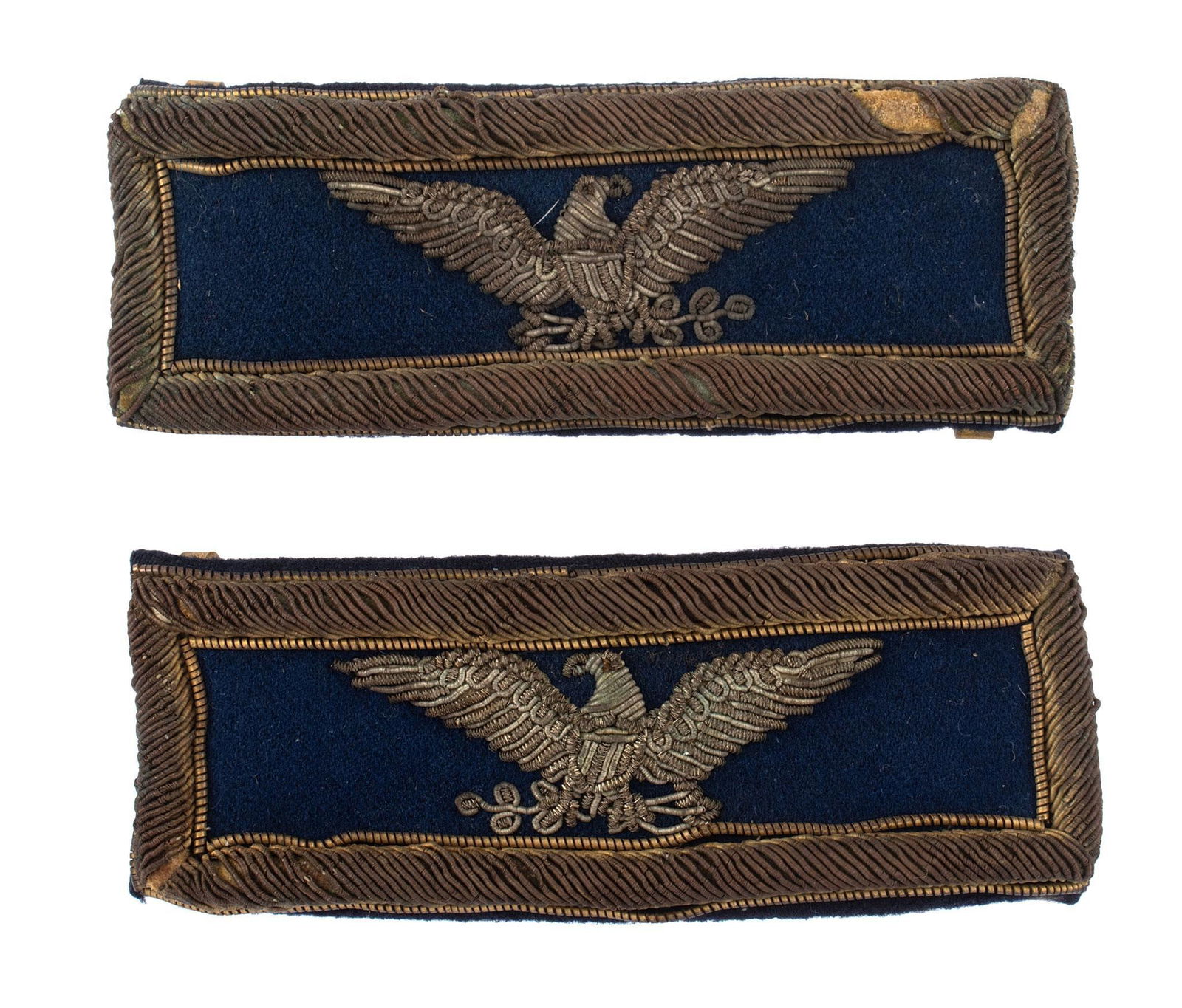A Pair of Civil War Colonel of Infantry Shoulder Straps (1 of 2)