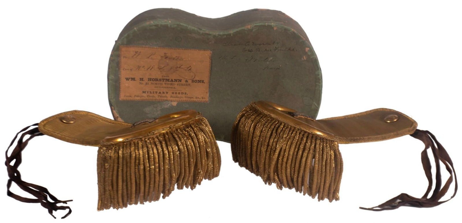 Pair of Epaulettes in WM. H. Horstmann & Sons Pasteboard Box (1 of 2)
