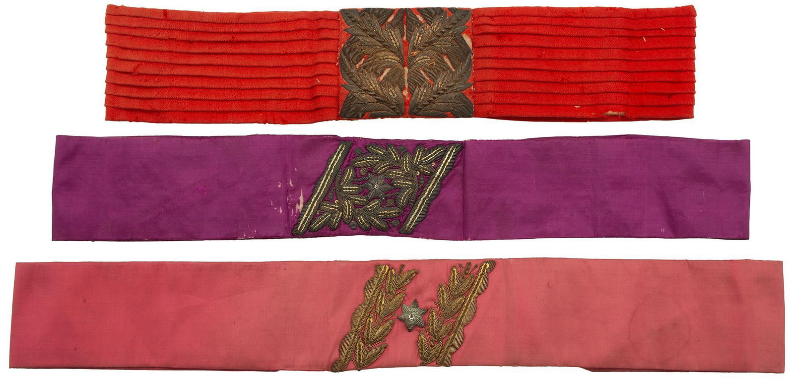 Lot of Officer's Sashes and Cords (1 of 3)