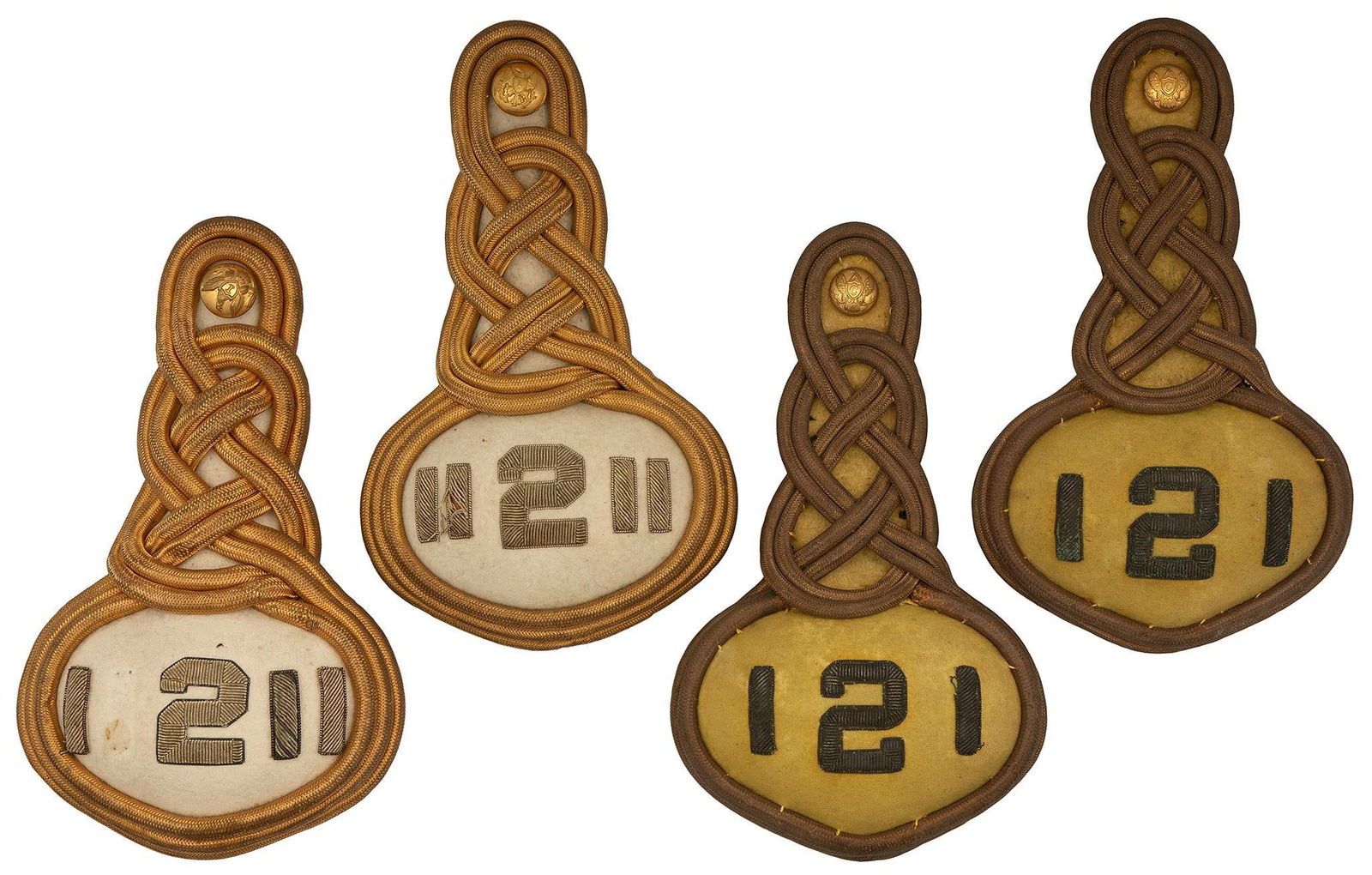 Two Pairs of 2nd Regiment Indian Wars Period Epaulets (1 of 2)