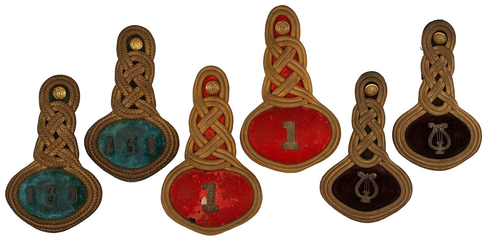 Three Pairs of Indian Wars Era Epaulets (1 of 2)