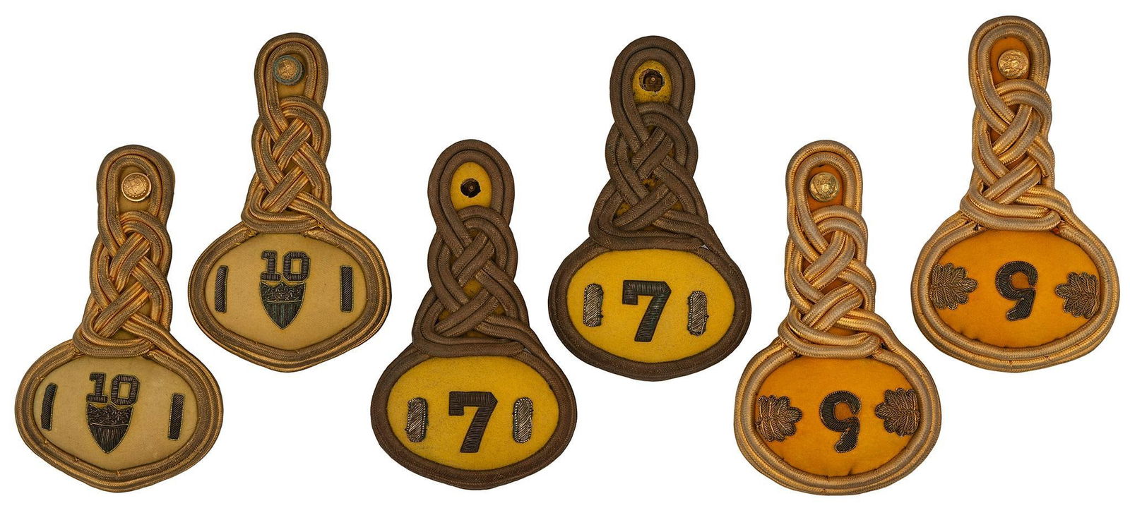 Three Pairs of Indian Wars Era Epaulets (1 of 2)