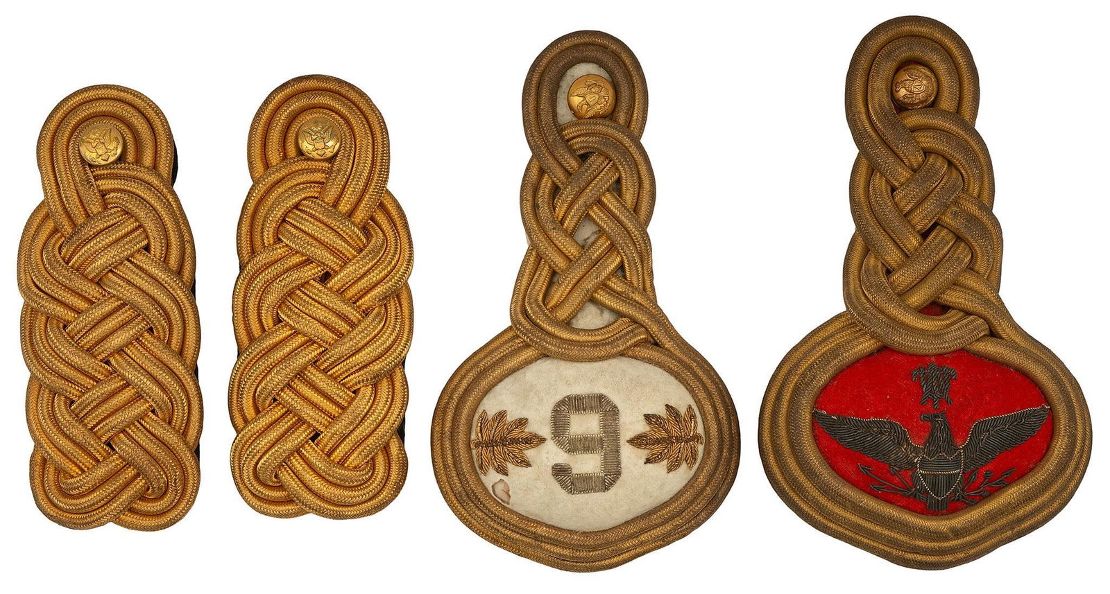 A Grouping of Indian Wars Era Insignia  and Epaulets (1 of 2)