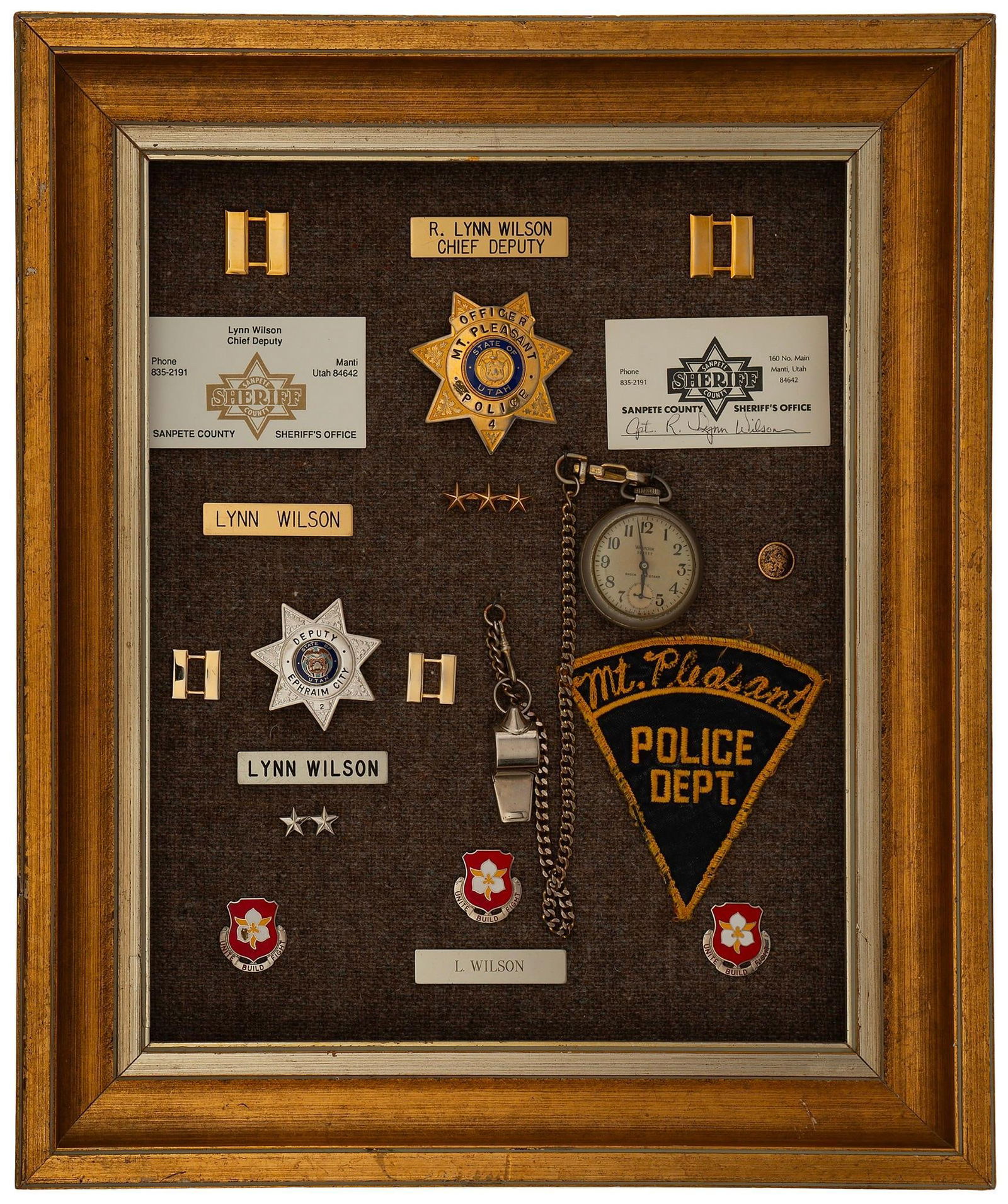 Collection of Mt Pleasant/Sanpete County Sheriff Department items (1 of 2)