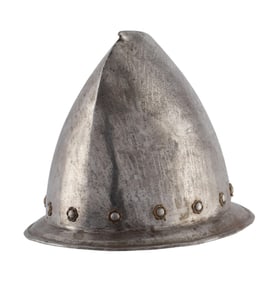 A Very Good  Italian Peaked Cabasset Of One Piece Construction