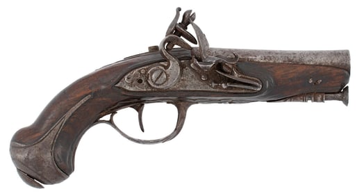 Early European Flintlock Pocket Pistol