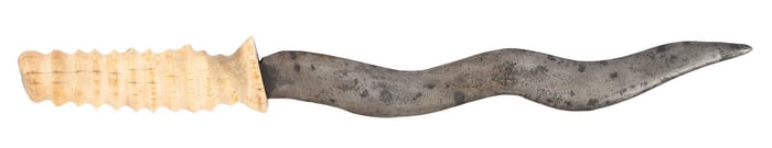 Attractive Bone-Hilt Kris Knife