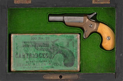 Cased Allen & Wheelock Single Shot Deringer