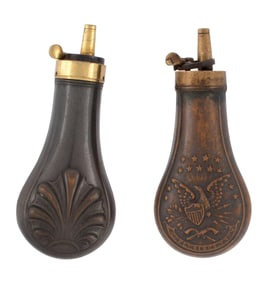 Two Small Pistol Flasks