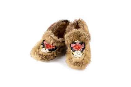 Pair of Athabaskan / NWC Child's Moccasins