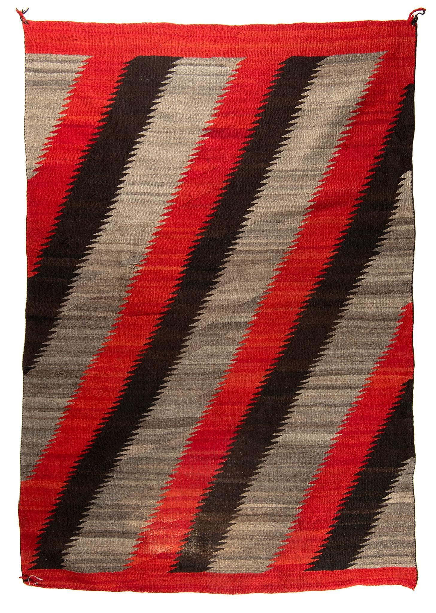 Navajo Transitional Blanket: American Indian, late 19th or early 20th century. A Navajo transitional blanket 81 x 58 inches. Overall very good condition. Provenance: Purchase in 1968 by Tom Lewis of Evergreen Colorado at an Arizo