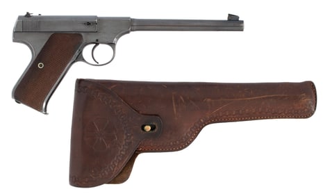 **Colt Woodsman Pistol With Original Holster