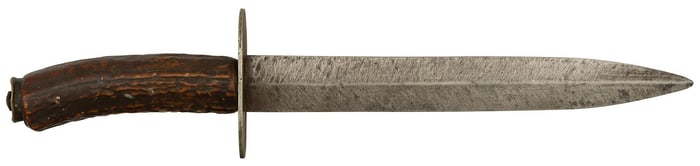 Stag Grip and Spear Point Bowie Knife