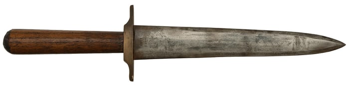 Spear Point Bowie Knife with "US" Markings