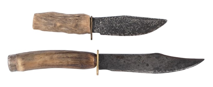 19th Century Stag Handled Bowie Knives