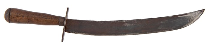 Wood-Handled Bowie Knife