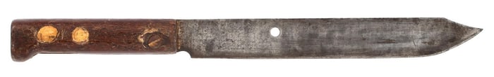 A Clipped Blade Bowie Knife