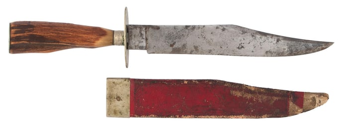 First Quarter 19th Century Sheffield Bowie Knife by W&S Butcher