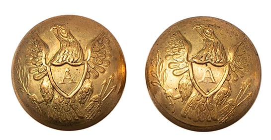 Rare Pair of Horstmann Brothers & Allien Cuff Size Artillery Officer's Buttons