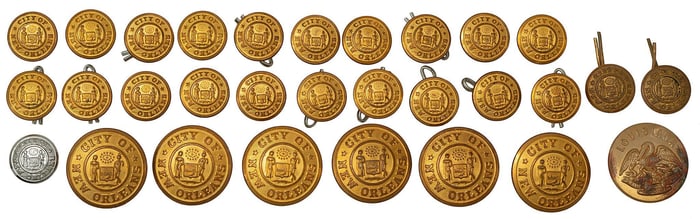 City of New Orleans Buttons