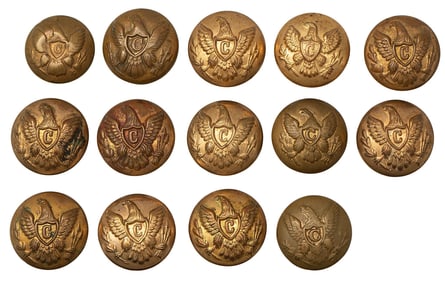 Grouping of US Cavalry Cuff Buttons