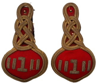 Pair of Rare US M1872 Artillery Shoulder Knots