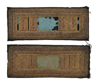 US Civil War-Era Infantry Captain's Double-Border Shoulder Straps