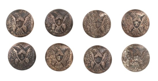 Horstmann Mexican War Era US Infantry Officer's Cuff Buttons