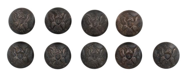 Horstmann Mexican War Era US Infantry Officer's Buttons