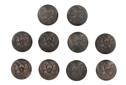 Horstmann Mexican War Era US Infantry Officer's Buttons