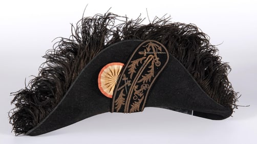 A Rare Mexican Naval Folding Chapeau 19th Century