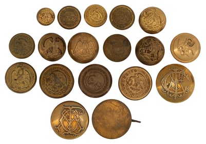 Mexican Army Buttons