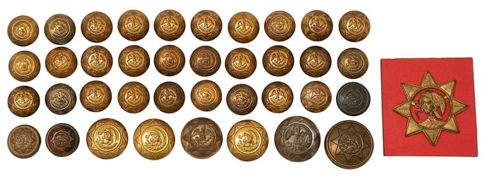 Mexican Presidential Guard Buttons