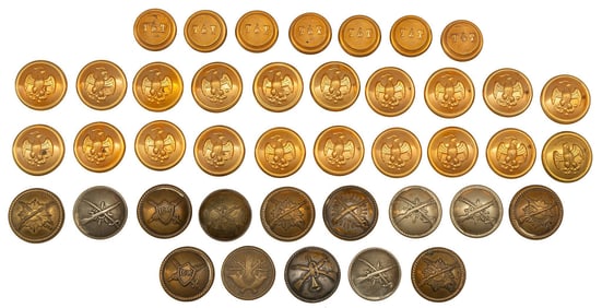 Mexican Military Buttons
