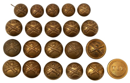 Various US Artillery Buttons