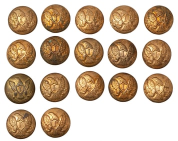 Cuff Size US Infantry Officer's Buttons